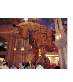 FAO Schwarz Animated Trojan Horse at The Forum