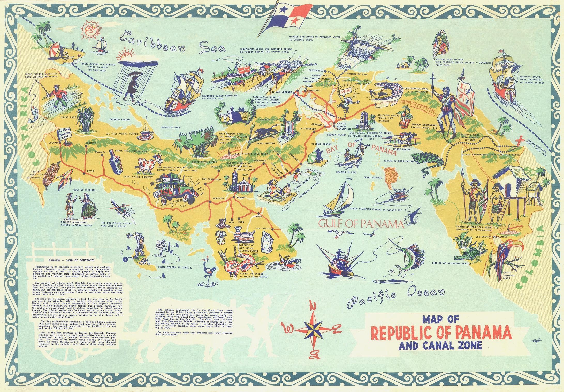 Old Tourist Map